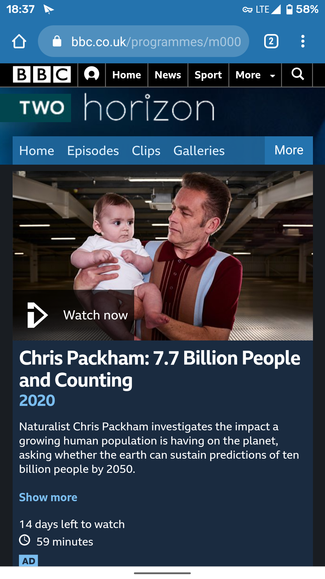 BBCʮ˿ڿʼ Chris Packham: 7.7 Billion People and Counting2020 ...